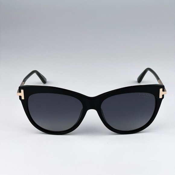 Tom Ford FT0821/S KIRA 01D Sunglasses Black Polarized Gradient Cat Eye Women main image 12